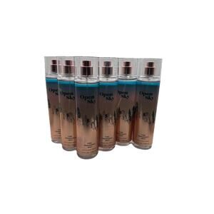6 New Bath & Body Works OPEN SKY Fine Fragrance Mist Body Spray 8 oz
